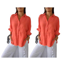 Camisa Cassandra em Linho de Algodão [Compre 1 Leve2]