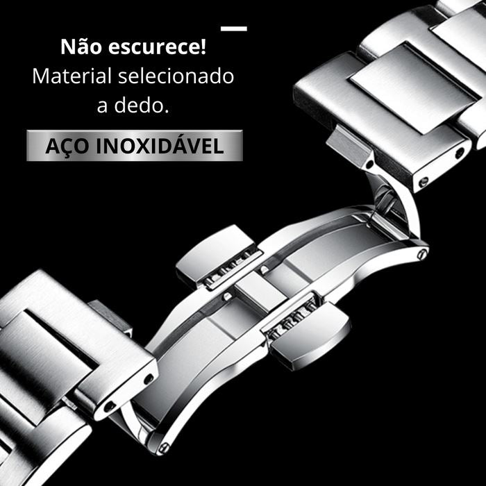 Relógio Masculino Fusion Luxury - [Compre 1 Leve 2]