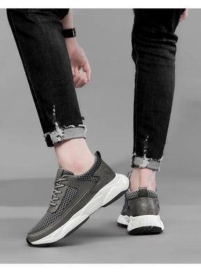 Tênis Respirável Masculino Eleva Altura – Conforto Ortopédico